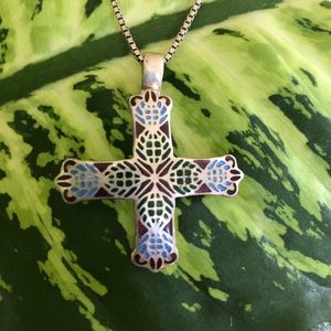 Plique-a-jour necklace